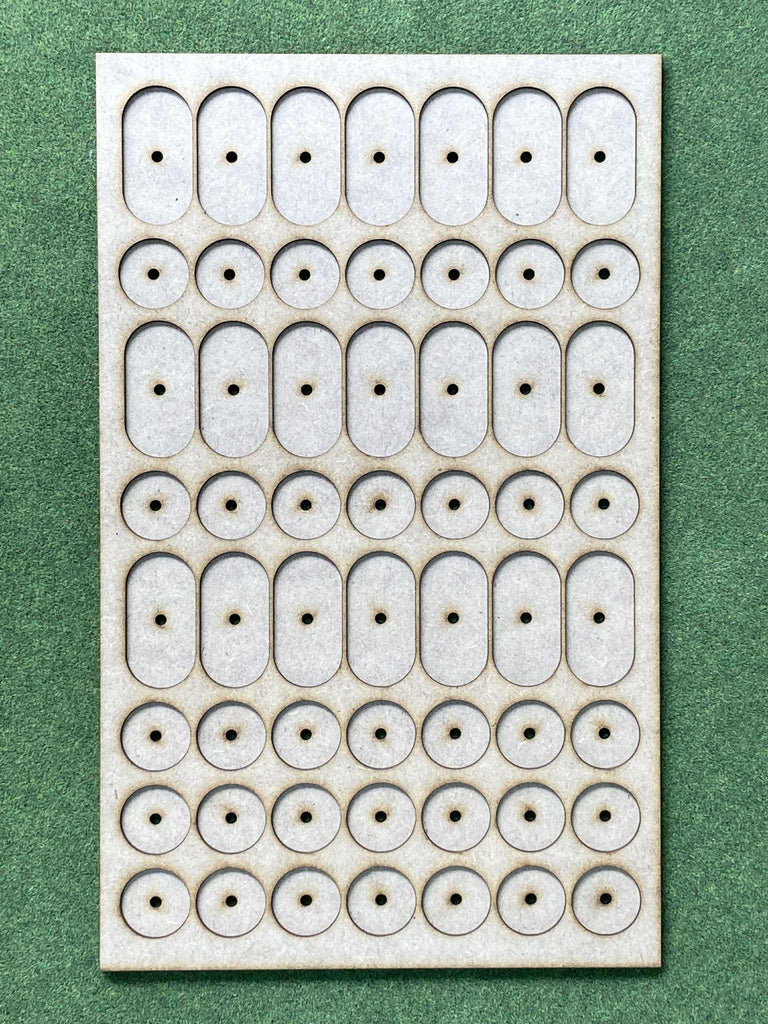 Storage Tray "Horse & Foot" 21 Models on horse pill bases and 35 25mm round bases
