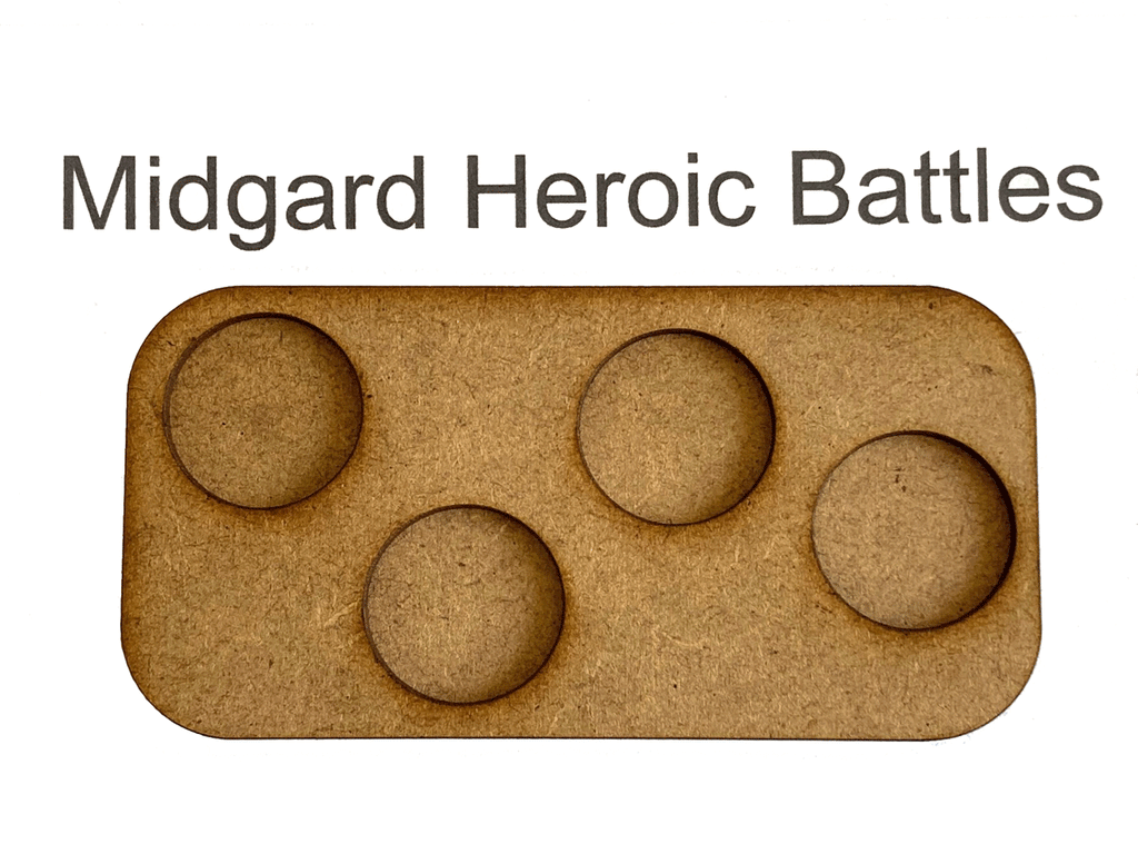 Midgard Skirmish 4 Man Movement Tray (25mm bases)