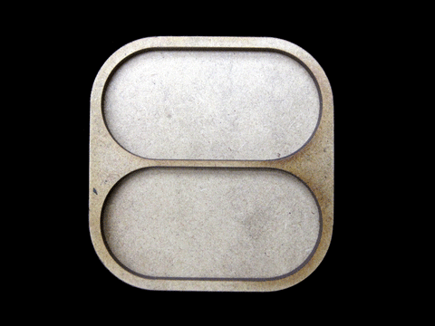2 Horse Cavalry Movement Tray (25mm pill bases)
