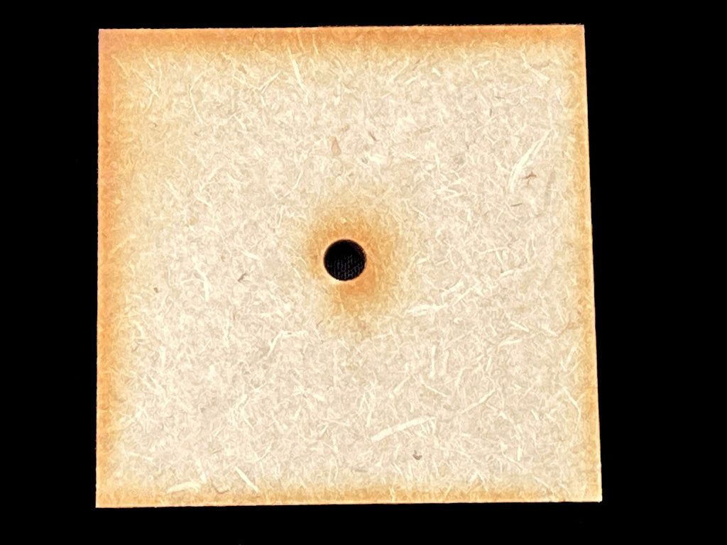 Drilled 50mm (49.9mm) Square Bases 3mm thick: pack of 6