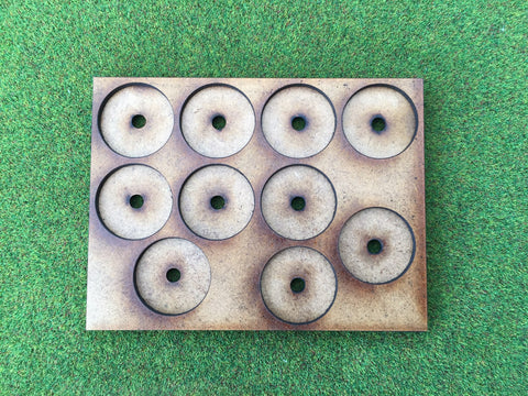 10 Man Loose Order Movement Tray AM (based on UK 1p) with magnet holes