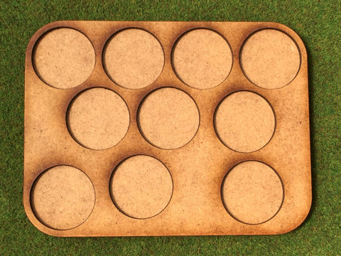 10 Man Loose Order Movement Tray A (25mm round)