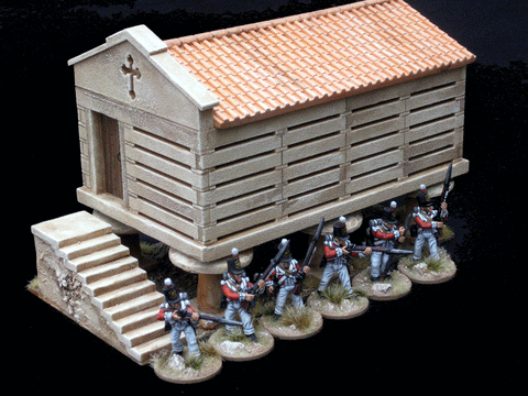 28mm 1:56 "Pantile Granary"