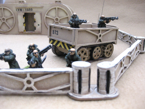 28mm 1:56 Sci-Fi "Perimeter Fence"