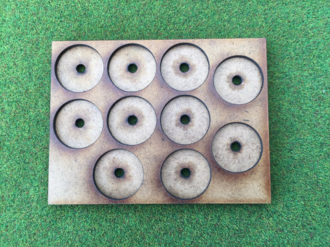 10 Man Loose Order Movement Tray BM (based on UK 1p) with magnet holes