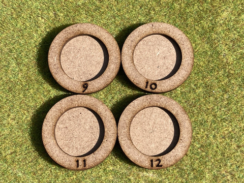 Leader Trays 9-12 for models on 25mm size bases