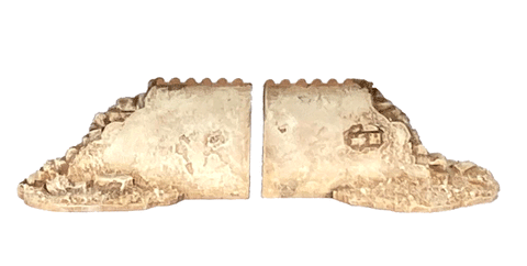 28mm 1:56 "Pantile Damaged High Wall Ends"