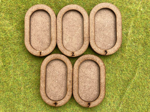 Leader Trays 1-5 for models on HORSE PILL bases