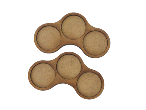 3/6 Man 25mm Skirmish Movement "Twin Trays C" for 25mm bases.