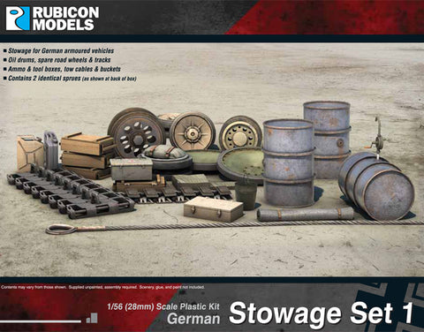 Axis : Rubicon 28mm 1/56 : German Stowage Set 1 (280022)