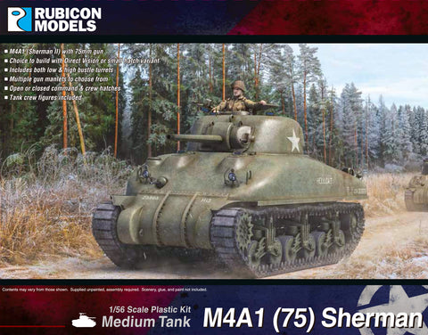 Allied : Rubicon 28mm 1/56 : M4A1 (75)  Sherman DV & SH (280086)