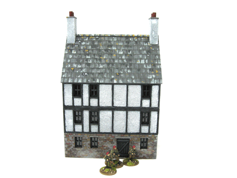 28mm 1:56 "3 Storey House", Part Timbered