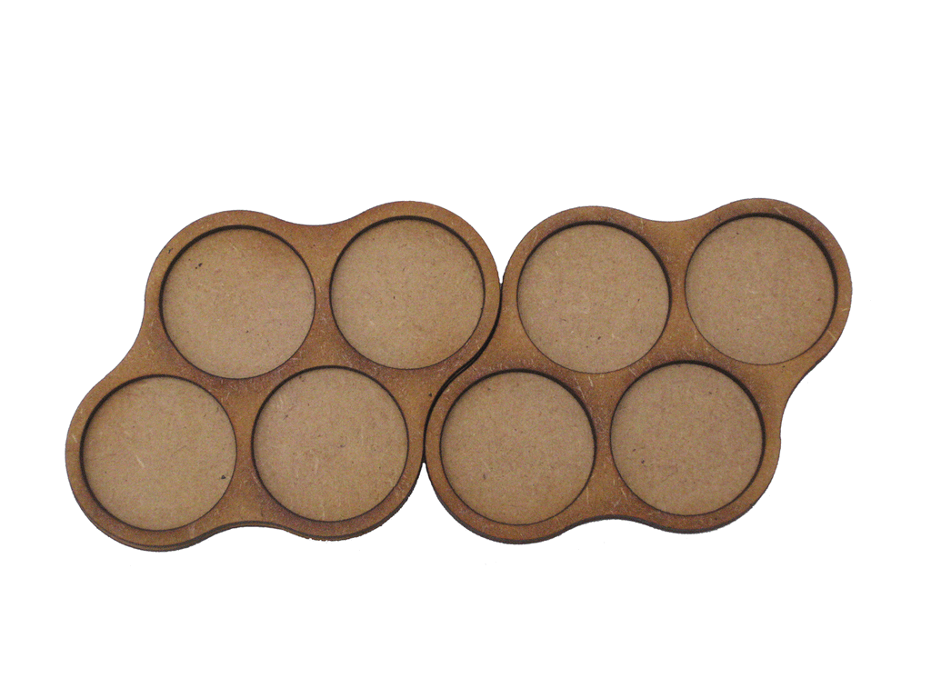 4/8 Man 25mm Skirmish Movement "Twin Trays B" for 25mm bases.