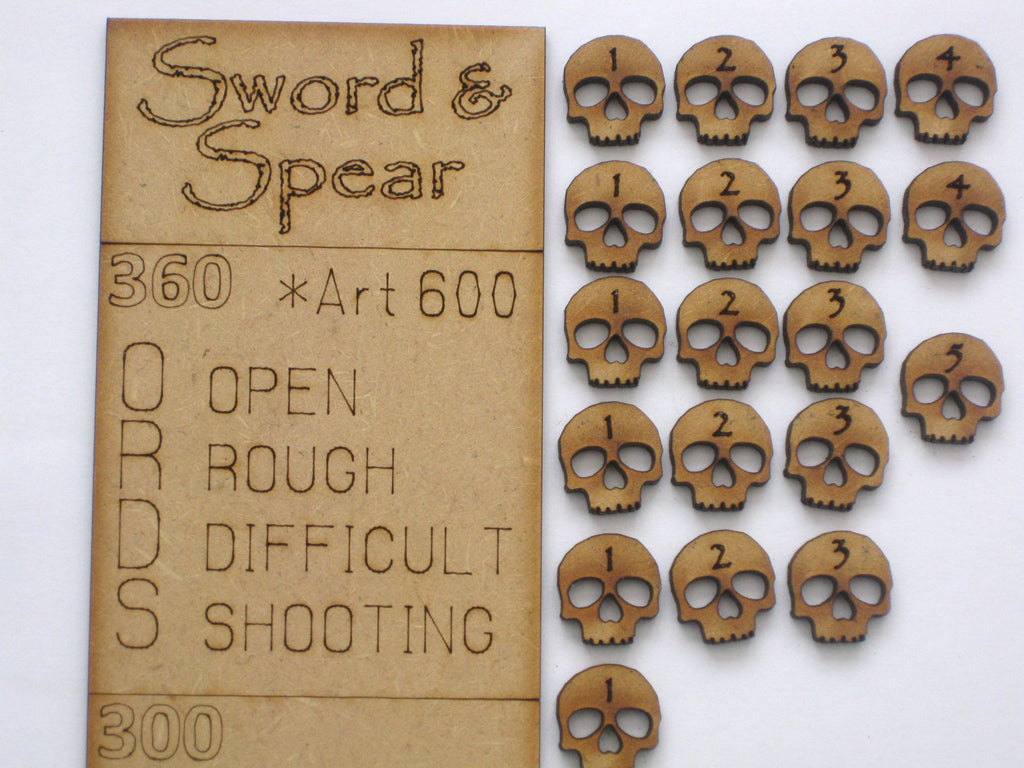 "Sword & Spear" Data Stick & Tokens 60mm