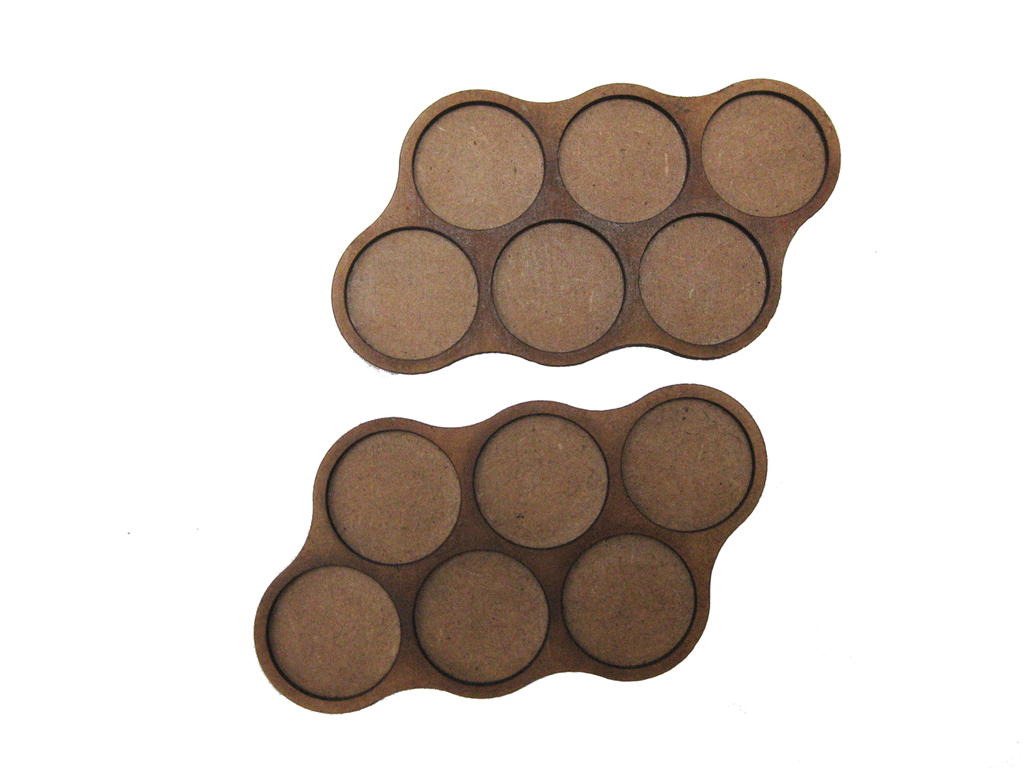 6/12 Man Skirmish Movement Twin Trays "B" for 25mm bases.