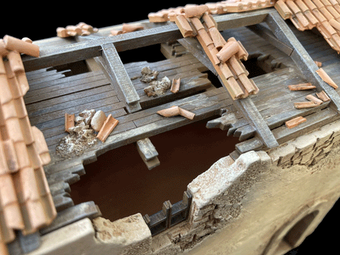 28mm 1:56 "Pantile Ruin A"