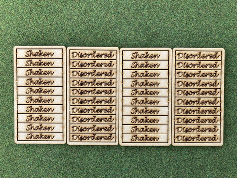 Black Powder Tokens: "Shaken & Disordered"