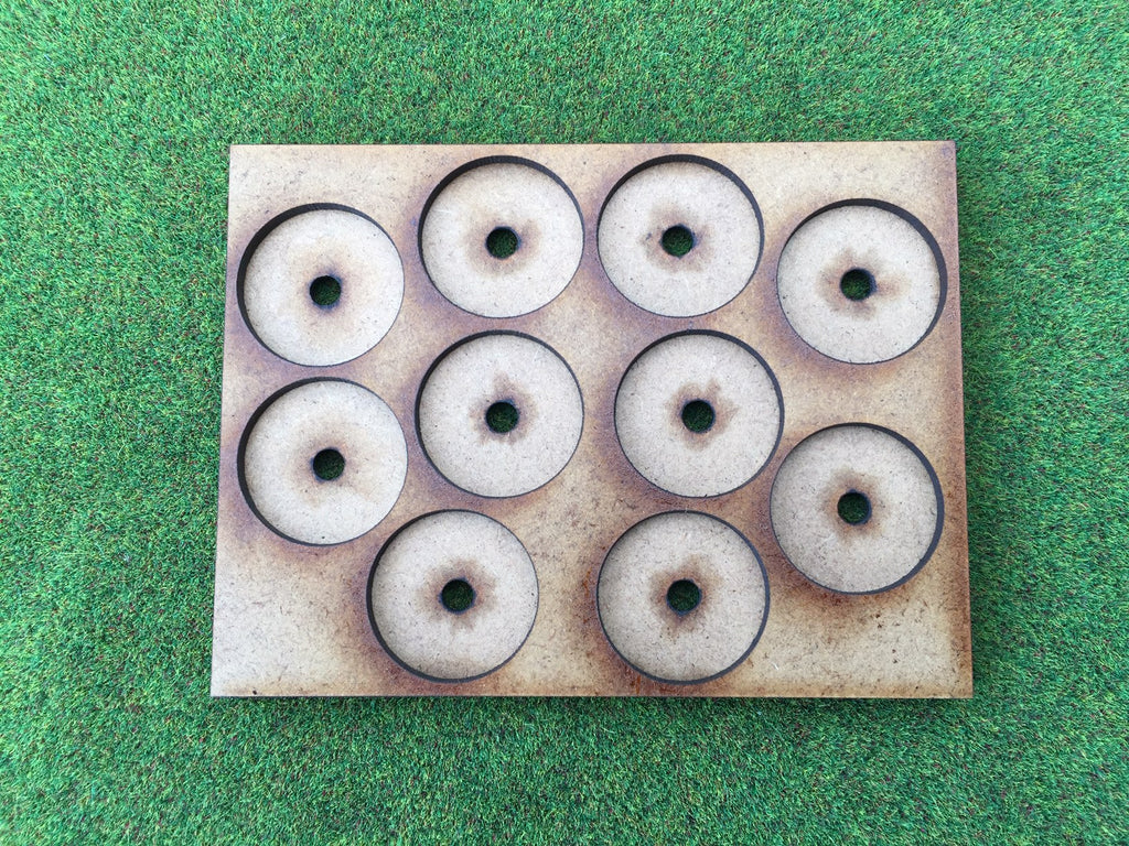 10 Man Loose Order Movement Tray CM (based on UK 1p) with magnet holes