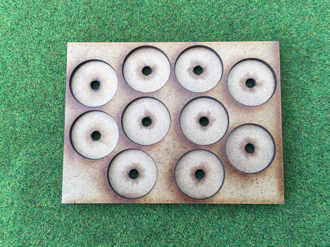 10 Man Loose Order Movement Tray CM (based on UK 1p) with magnet holes
