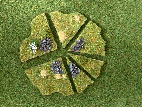 American Snake Fence "Corners & Curves" (set of 6 for 28mm miniatures)