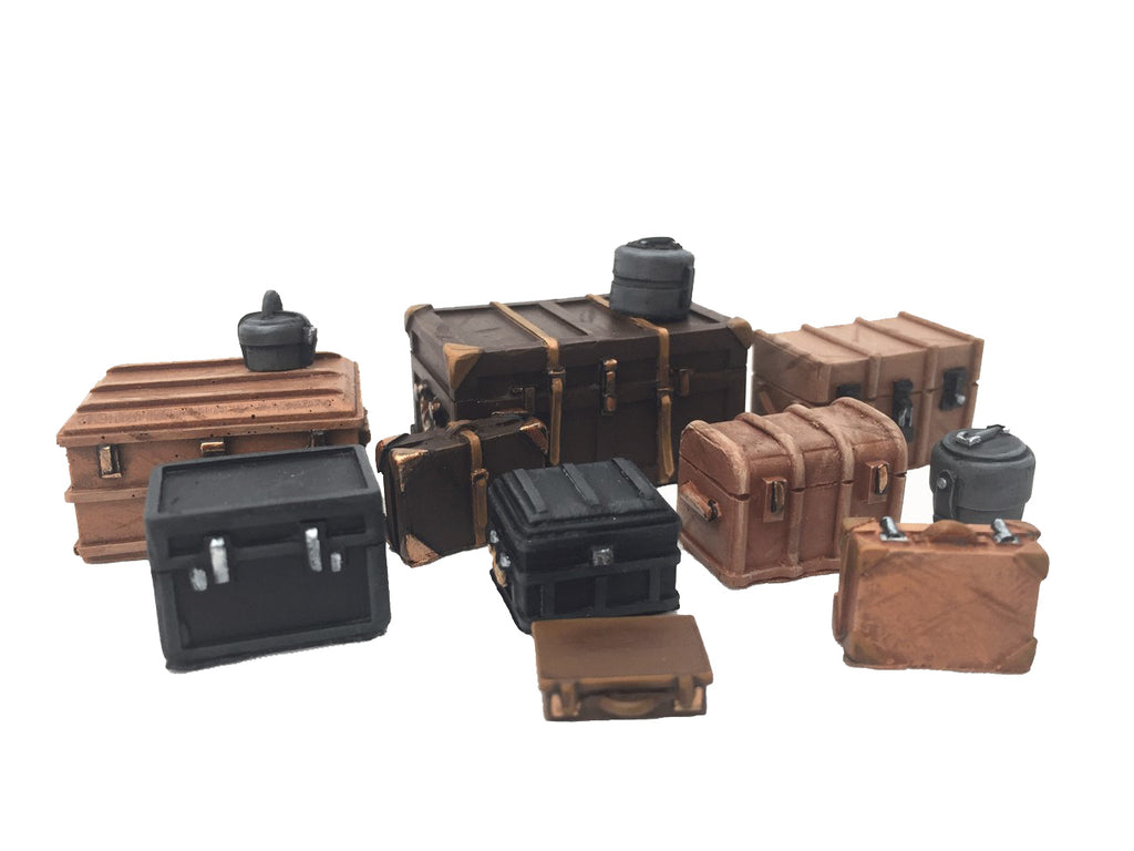 28mm 1:56 Resin "Baggage" set of 13 by Slug Industries