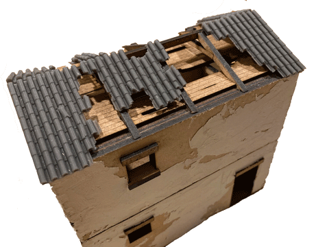 28mm 1:56 "Pantile Ruin A"