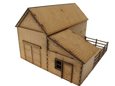 28mm 1:56  "Wooden Barn"