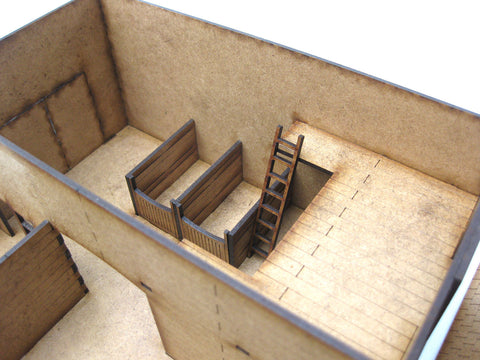 28mm 1:56  "Wooden Barn"