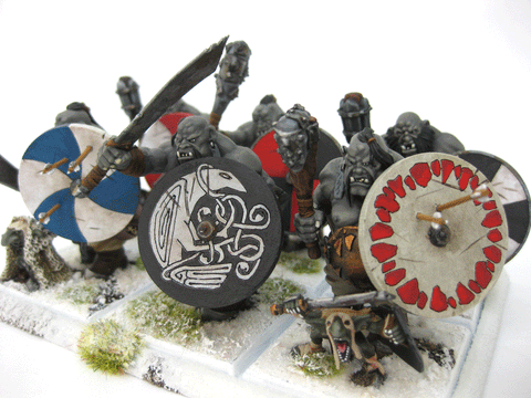 28mm 1:56 Fantasy Ogre Big Shields