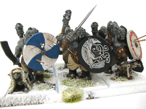 28mm 1:56 Fantasy Ogre Big Shields