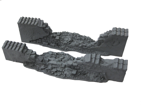 28mm 1:56 "Pantile Breached High Wall"