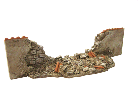 28mm 1:56 "Pantile Breached High Wall"