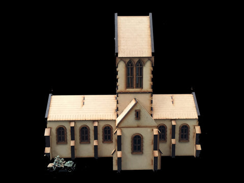 28mm 1:56 "Eglise" (French Church) PLAIN WALL VERSION