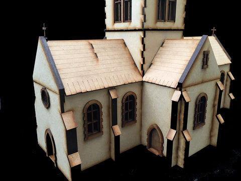 28mm 1:56 "Eglise" (French Church) PLAIN WALL VERSION