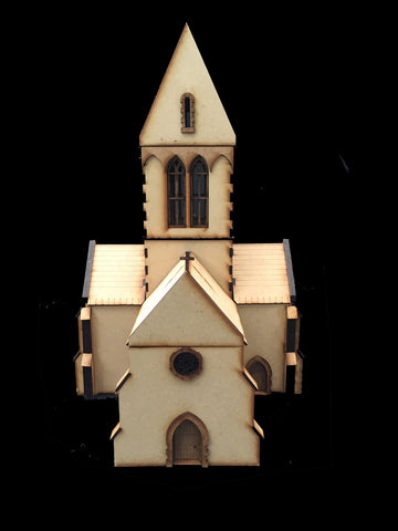28mm 1:56 "Eglise" (French Church) PLAIN WALL VERSION
