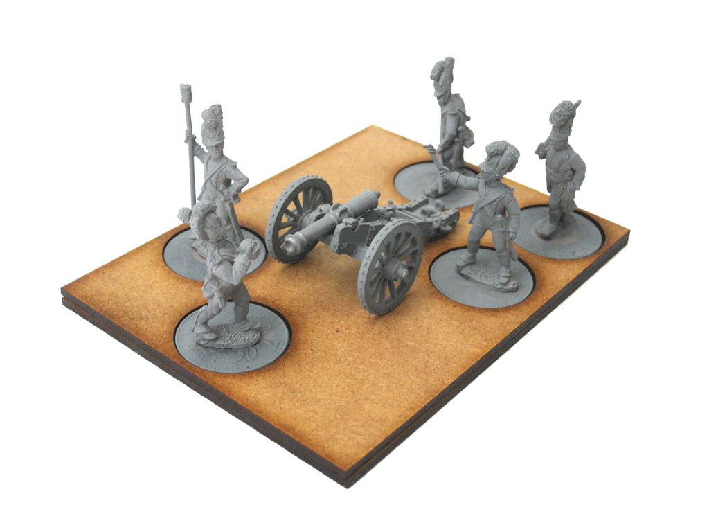5 Man Artillery Movement Tray 2 (2p bases)