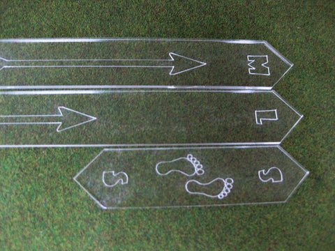 4" 8" & 12" Acrylic Measuring Sticks