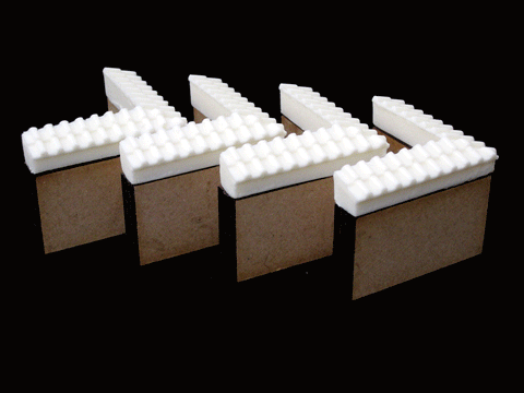 28mm 1:56 "Pantile Corner Walls"