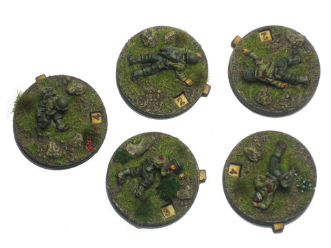 "Dial Counters" pin markers / gaming aid (5 piece set)