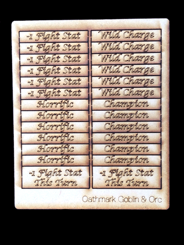 Oathmark Tokens "Goblin and Orc Spell"  Set