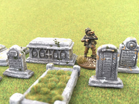 28mm 1:56 Resin "Graveyard" set of 15 by Debris of War