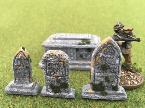 28mm 1:56 Resin "Graveyard" set of 15 by Debris of War