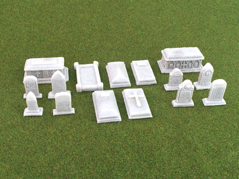 28mm 1:56 Resin "Graveyard" set of 15 by Debris of War