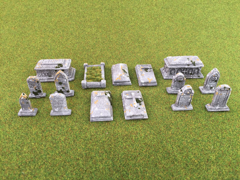 28mm 1:56 Resin "Graveyard" set of 15 by Debris of War
