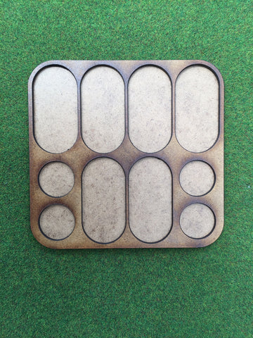 Foot Cavalry Movement Tray (25mm pill bases & 1p round) 6 horse 4 foot