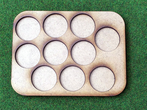 10 Man Loose Order Movement Tray B (25mm round)