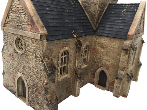 28mm 1:56 "Eglise" (French Church) PLAIN WALL VERSION