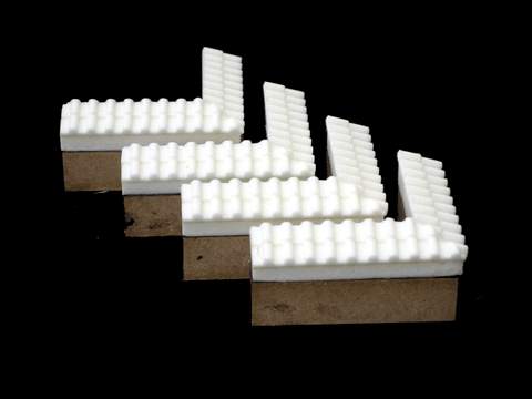 28mm 1:56 "Pantile Corner Walls"