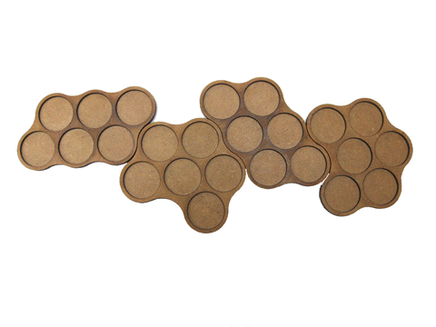 6/12 Man 25mm Skirmish Movement "Twin Trays A" for 25mm bases.