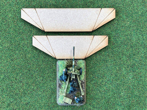 45 / 90 / 120  Degree MDF  "Arc of Fire Template Set" (may be suitable for O Group)